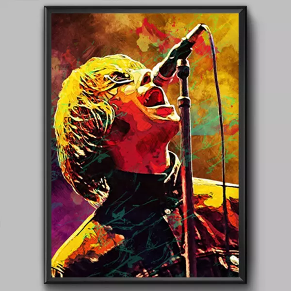 Liam Gallagher Poster - Oasis Wall Art Print