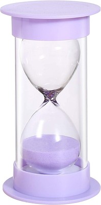 Lodunsyr Clessidra da 30 Minuti Timer Clessidra Sand Timer Clock 30 Min Decorazioni per Casa Timer Hourglass 30 Minutes Ornamento per Ufficio Timer da Cucina Sandglass Viola 