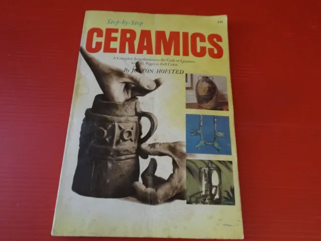 1967 libro de cerámica paso a paso de Jolyon Hofsted de colección cerámica hágalo usted mismo artesanía