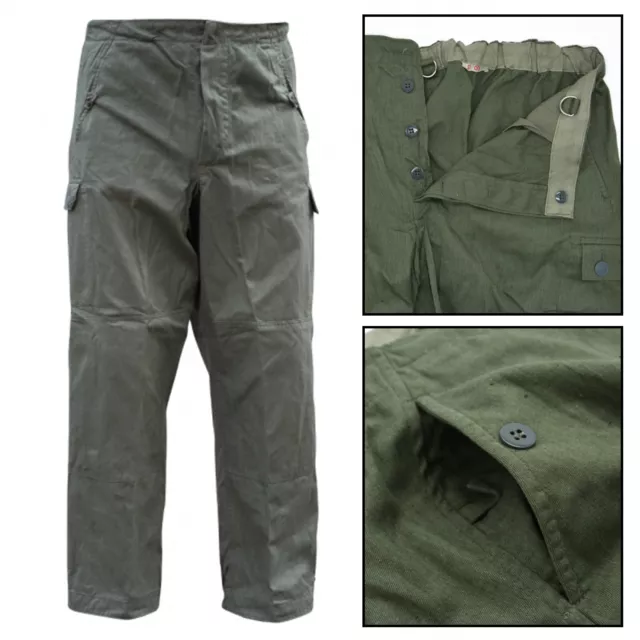 EAST GERMAN ARMY DDR NVA Trousers Pants Olive Vintage 70/80s Combat ...