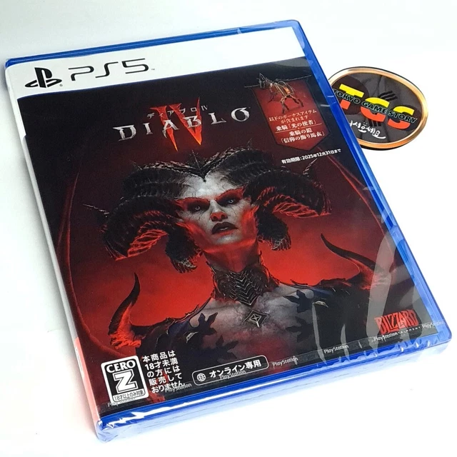 DIABLO IV PS5 +PreOrder Bonus Japan Physical Game NEW Blizzard Hack N