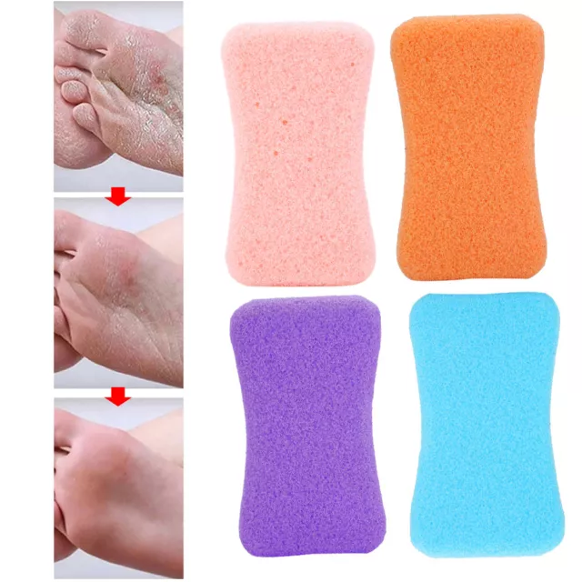 Pumice Stone for Feet, 4pcs Callus Remover and Foot Scrubber Pedicure  Exfoliator Tool Hard Skin Callus Remover and Scrubber Portable Foot File  Exfoliation to Remove Dead Skin (Pink)