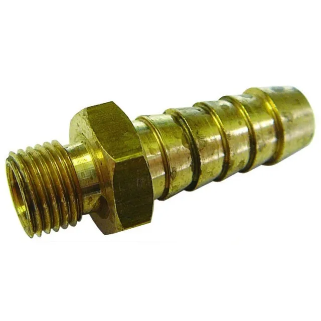 BSP Parallel Thread x Hose Tail Connector - Brass Fitting for Air, Water & Fuel