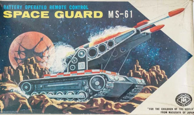 Original Vintage Box For Masudaya Japan  Space Guard Space Tank