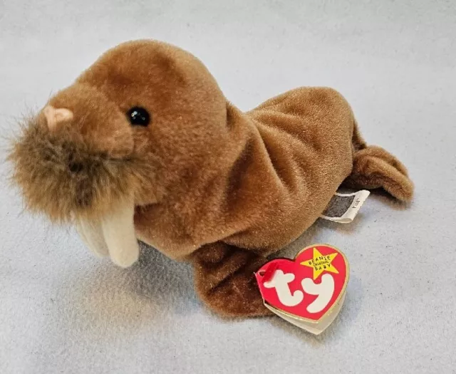 Ty Beanie Baby Babies PAUL the Walrus - 1999 D.O.B FEB 23 1999