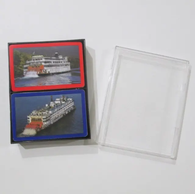 Vintage Souvenir Playing Card Decks Delta Mississippi Queen Steamboat