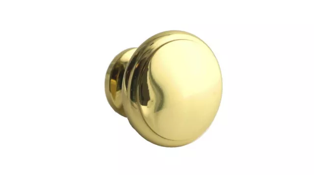 Ultra Hardware 41555 1-1/4 in. Round Mushroom Cabinet Knob Brass
