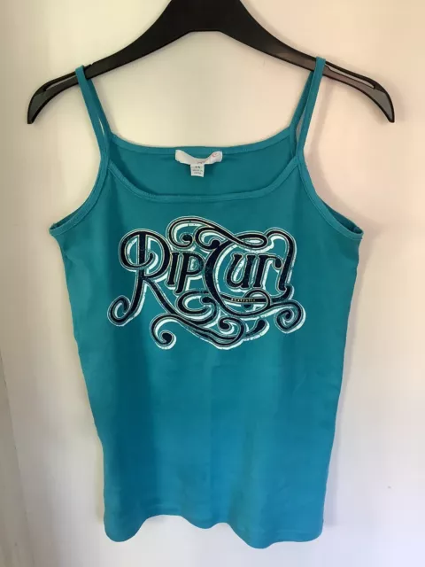 Rip Curl Strappy Summer  Teal Blue Surf  Top - Size 14