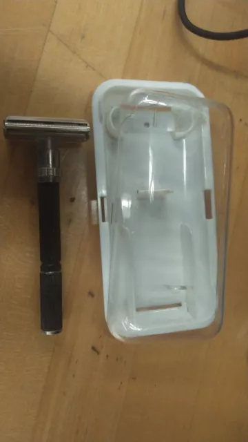 Gillette Vintage  Adjustable Tto - Black Beauty Safety Razor Case Included