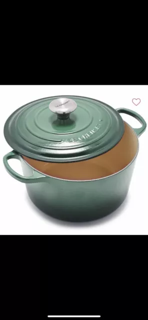 ~Le Creuset *NEW* 7.25Qt Round Dutch Oven - Enameled Cast Iron -*Artichoke….