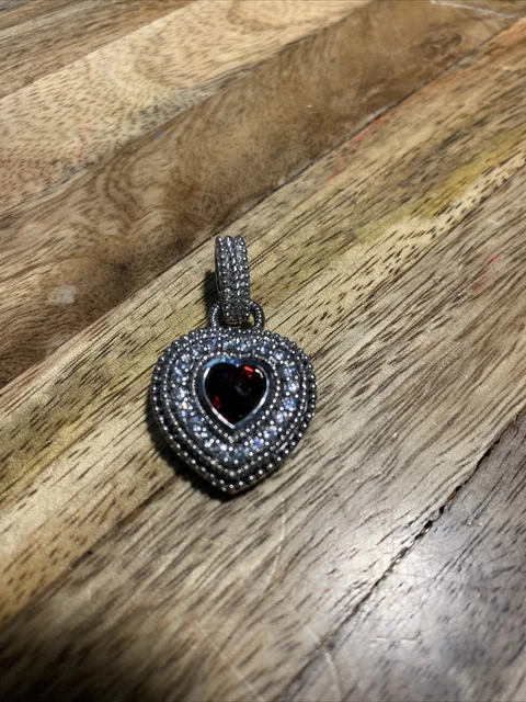 Judith Ripka Sterling Heart Shaped Pendant cz Judith Ripka Sterling Heart Shaped Pendant cz