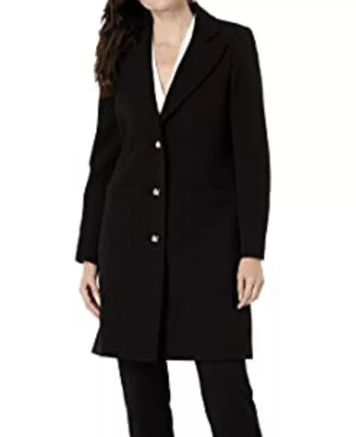 NWT  LAUREN RALPH LAUREN Crepe Blazer Black Size S