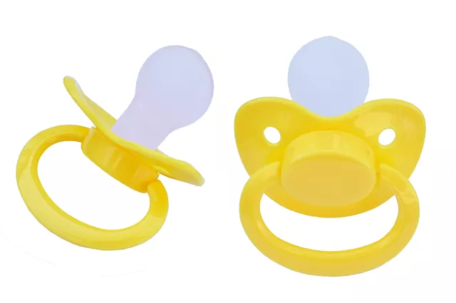 Adult Big Pacifier  "Gelb"  SILIKON  Gr. 6  - Nr. ASP-Yellow S6