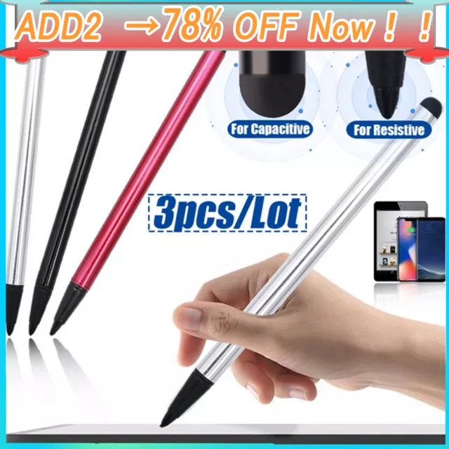 3 X Stylus Pen For Touch Screen Tablet Samsung iPhone iPad PC Cell Phone Mobile
