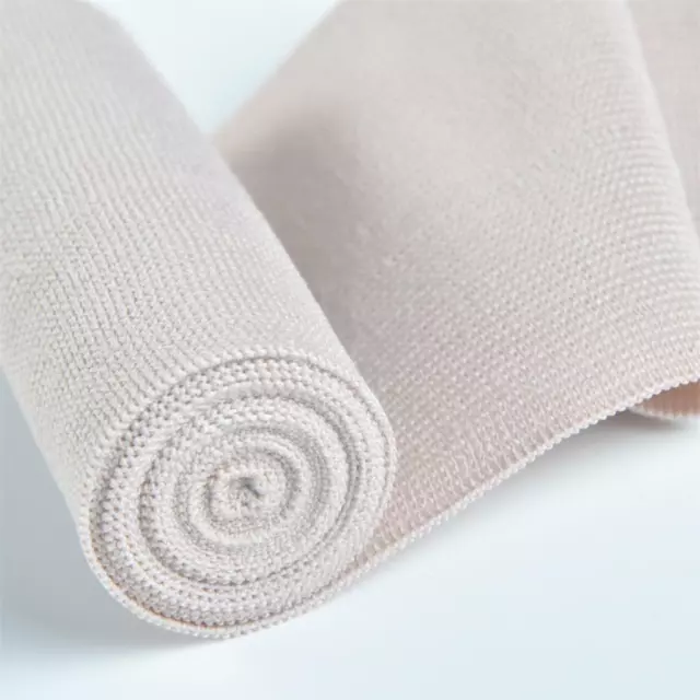 2 Stück Baumwolle Elastische Bandage Kompressionsbandage mit Klettverschluss