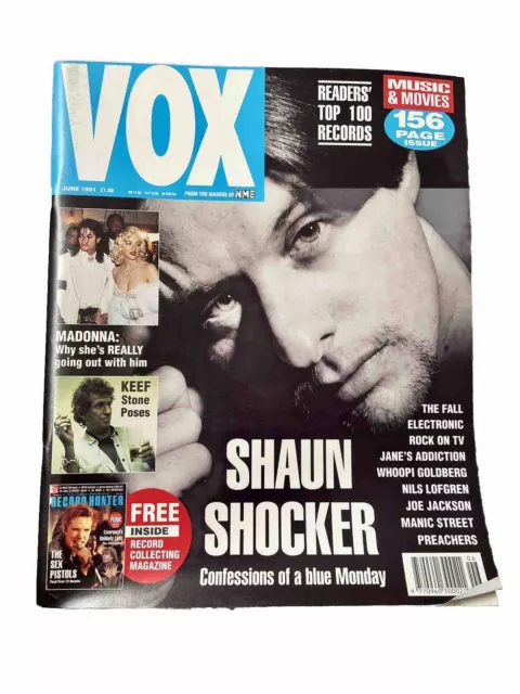 Vox Magazine. June 1991. Happy Mondays. Keith Richards.