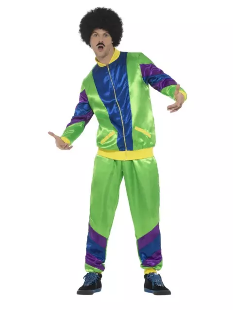 80s Height of Fashion Shell Suit Costume, Male Halloween Fancy Dress Costume