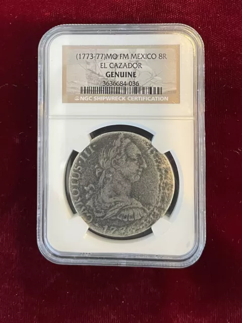 1773-77 Spanish SILVER 8 Reales (Pillar Dollar), NGC  Genuine