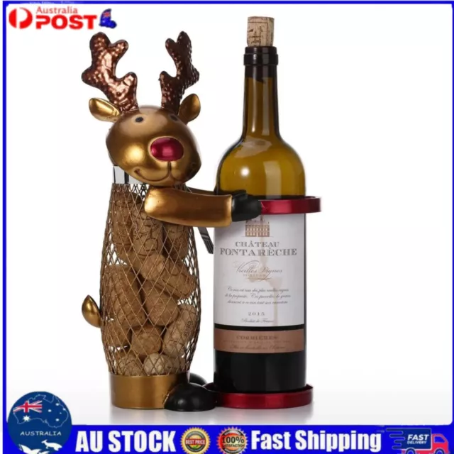 Iron Christmas Elk Wine Rack Decoration Creative Ornament Wrought Iron Wine Rack
