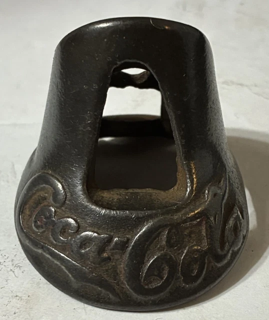 Coca-Cola Cast Iron Door Handle - Antiqued Finish With Raised Details,  Reproduction Decor