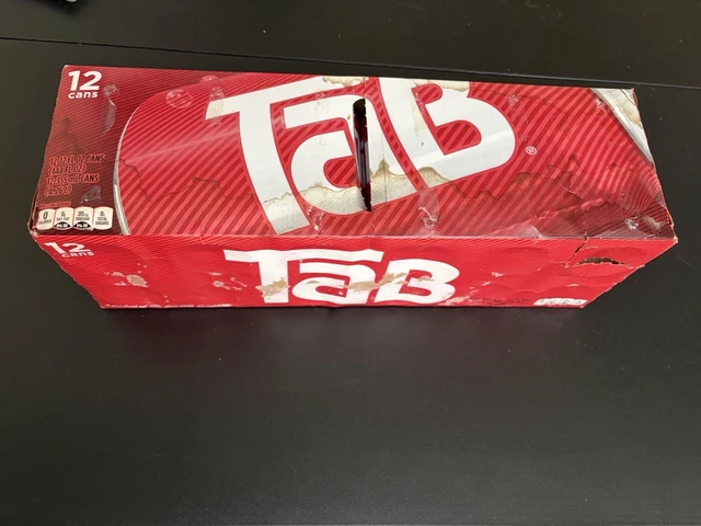 TaB Soda ! Discontinued! - 12-Pack of 12oz Unopened Cans - Good Condition!