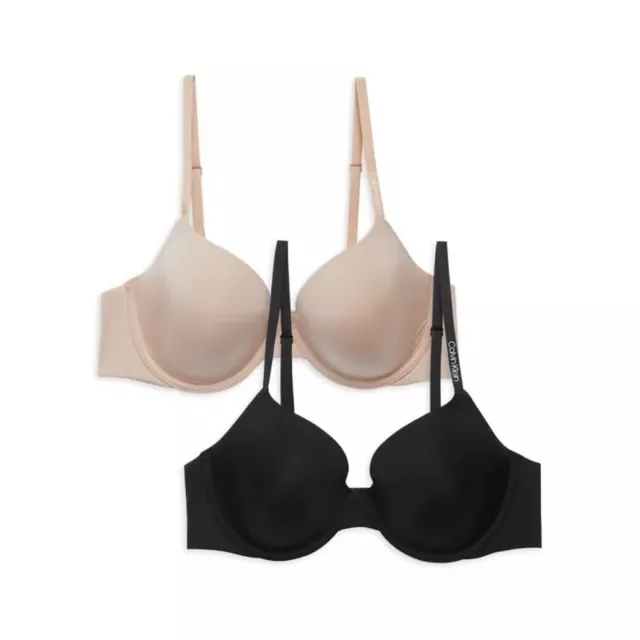 WOMENS WIREFREE BRA Adjustable Strap Lightly Lined 36C Black Auden $12.96 -  PicClick