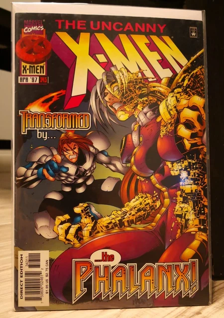 Marvel Comics The Uncanny X-Men Issue #343 Direct Edition April 1997 comic book