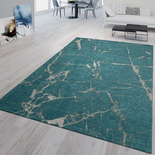 Tapis Pile Courte Chambre Adulte Salon Modern Vintage Abstrait