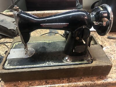 Máquina de coser de lujo vintage moderna de Japón ~ motor funciona para piezas/reparación