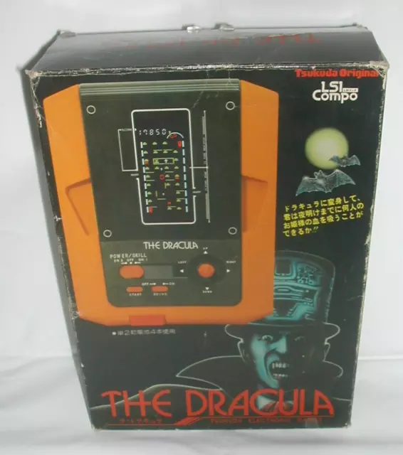 Tsukuda Dracula electronic retro arcade game handheld LSI compo vintage boxed