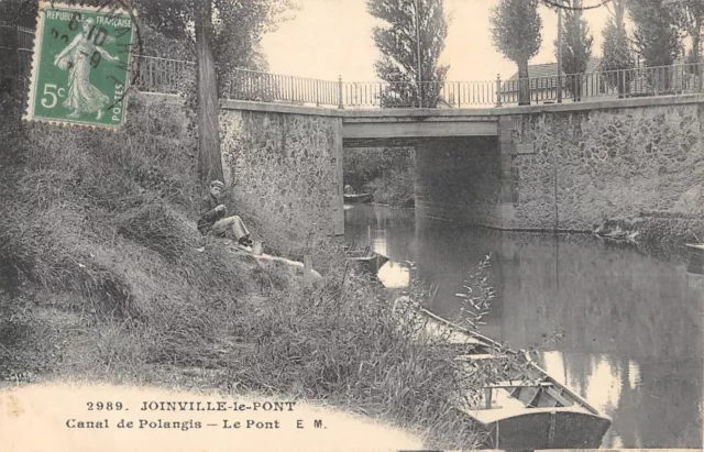 Cpa 94 Joinville Le Pont / Canal De Polangis / Le Pont