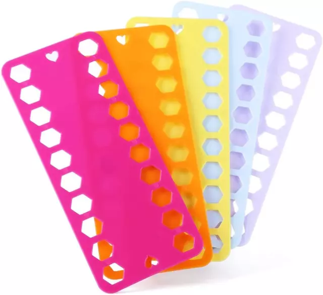 Bobina de hilo dental de plástico de 5 colores, hilo de coser de plástico placa de bobinado tarjeta fo