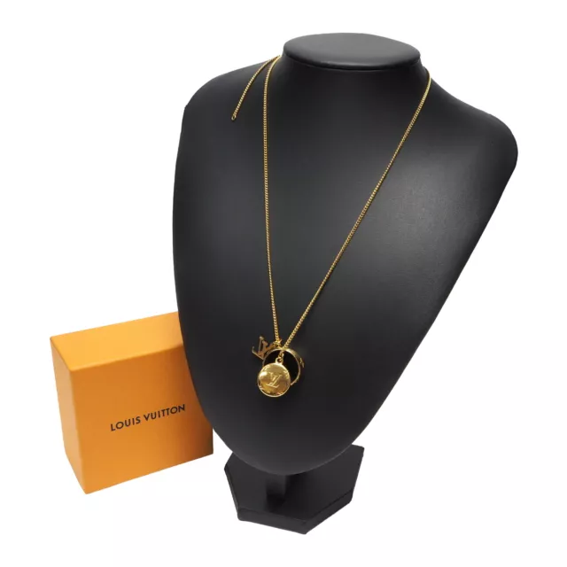 Used]Louis Vuitton LOUIS VUITTON RING necklace monogram M62485 silver kolor  4WAY accessories Men's aq4926 - BE FORWARD Store