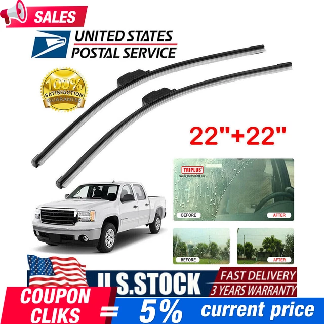 FRONT WINDSHIELD WIPER Blades For Chevrolet Silverado GMC Sierra 2007