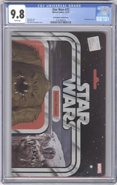 Star Wars #73 Christopher Variant Cover CGC 9.8 HIGH GRADE Marvel Action Figure