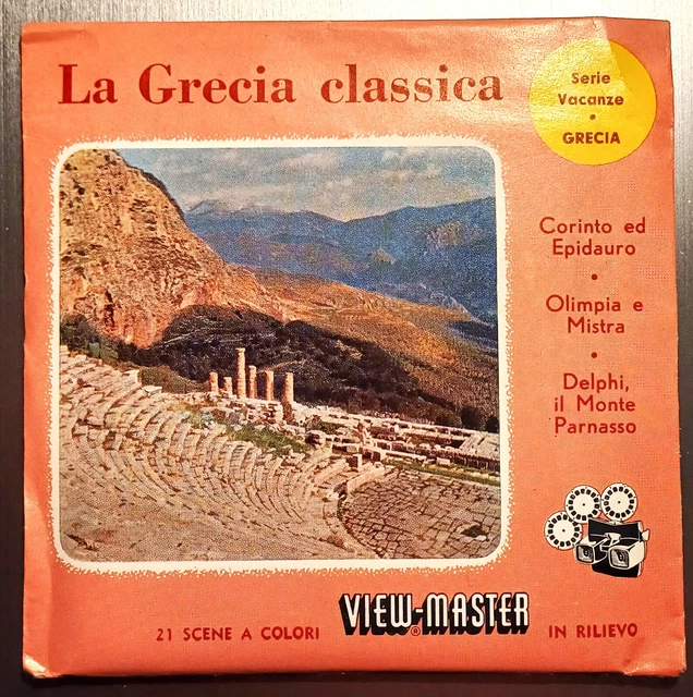 View Master   La Grecia Classica   2157 2159 2160  In Italiano  Raro