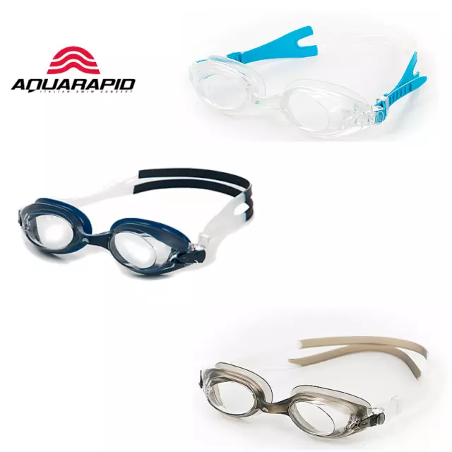 Aquarapid Occhialini Mod. Twist Piscina Nuoto Uomo Donna Sport Mare