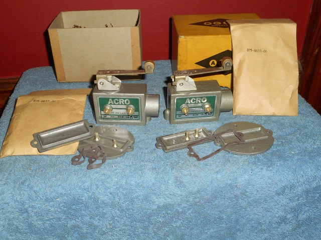 ROBERT SHAW ACRO Microswitch 15A 125-250 V.A.C 3/4 HP TWO Full Assemblies Nos