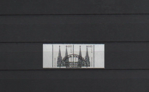 ALLEMAGNE RFA Paire horizontale oblitérée série des CURIOSITES TOURISTIQUES