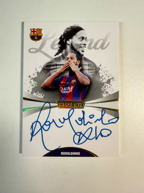 Daka Ineffable  2023 Ronaldinho Fc Barcelona On Card Autograph 5/5