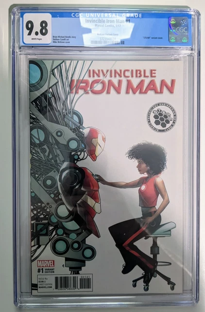 Invincible Iron Man #1 (2018, Marvel) CGC 9.8 : Mike McKone STEAM Variant : Riri