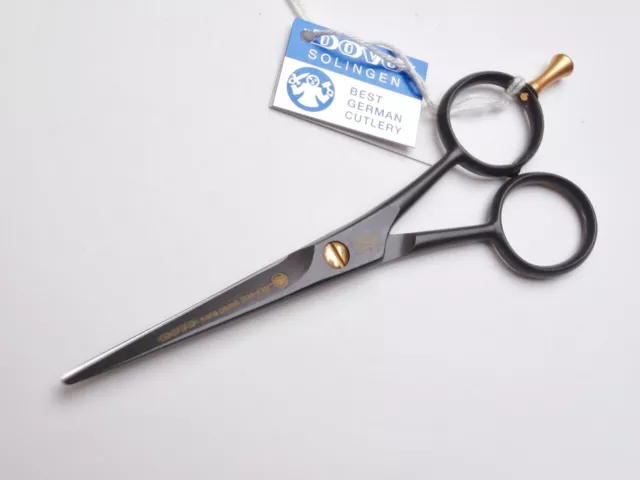 Hair Scissors DOVO SOLINGEN Black BLACK Hair Scissors STAINLESS shears 4.5"!