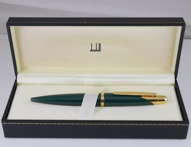 dunhill AD2000 Green GT Ballpoint Rollerball Pen (NEAR MINT) FREE SHIPPING