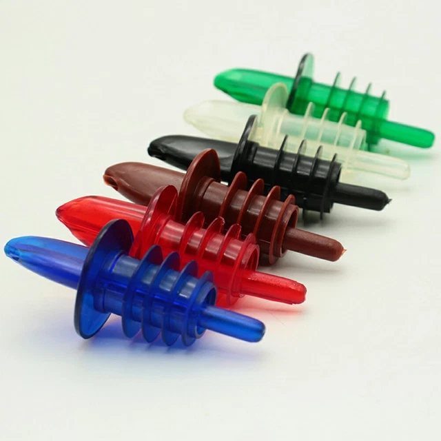 Juego de dispensadores de corchos de vino cerveza champán boquillas vinagre PP estante dispensador set