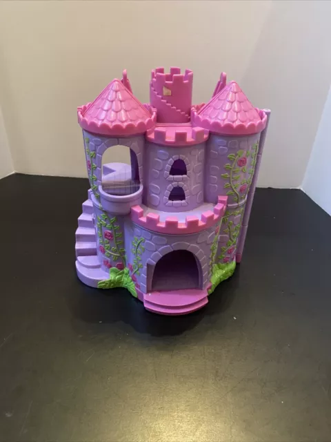 2004 Mattel Dora the Explorer Lets Go Adventure Purple Princess Fairytale Castle