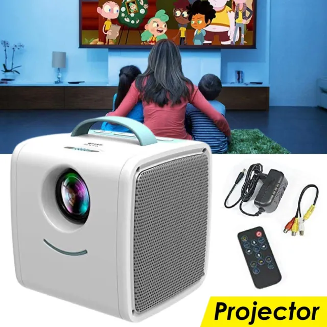 HD 1080P Portable Home Cinema Projector Mini LED Movie Video Theater Multimedia
