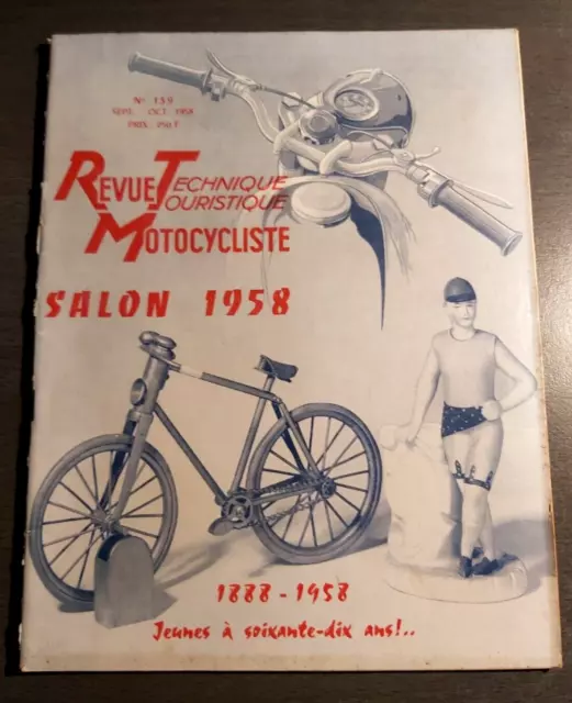 REVUE TECHNIQUE TOURISTIQUE MOTOCYCLISTE n° 139 SEPT OCT 1958 Numéro spécial