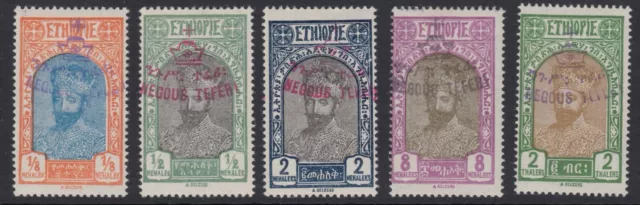 1928, Sc 175/79 - SET OVERPRINTED - MINT HINGED