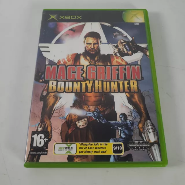 Mace Griffin Bounty Hunter Original Xbox Video Game Manual PAL