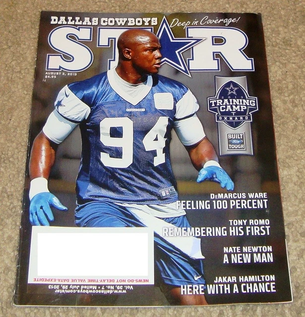 8/3/13 DALLAS COWBOYS STAR Magazine DEMARCUS WARE COVER 2013 Training